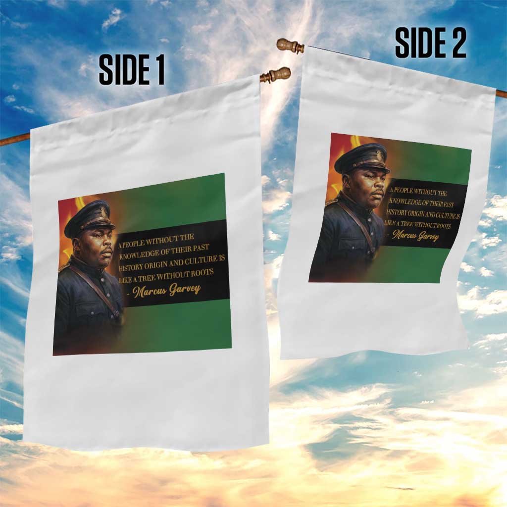 Marcus Garvey Pan African Flag Garden Flag A People Without Knowledge Of Their Past Quote