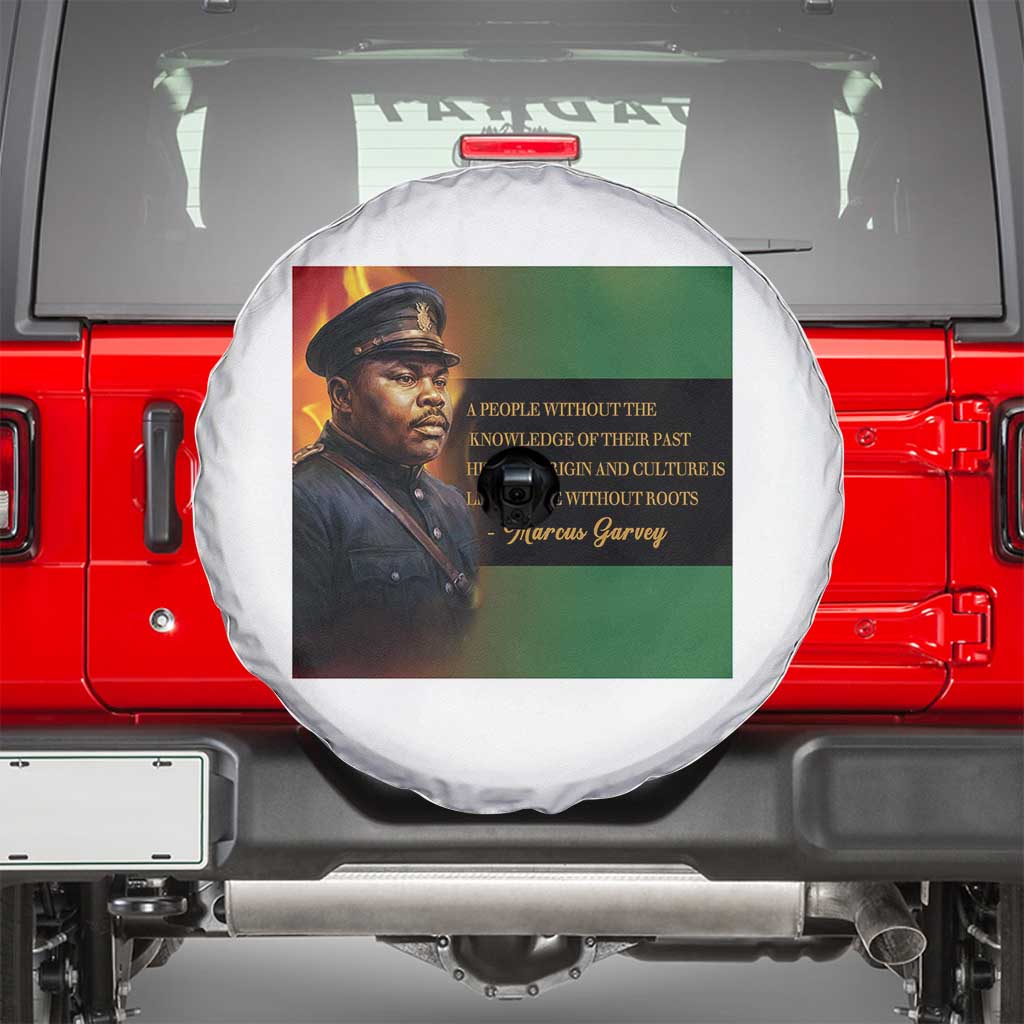 Marcus Garvey Pan African Flag Spare Tire Cover A People Without Knowledge Of Their Past Quote