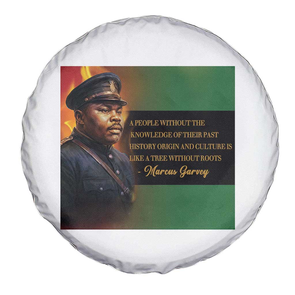 Marcus Garvey Pan African Flag Spare Tire Cover A People Without Knowledge Of Their Past Quote