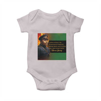Marcus Garvey Pan African Flag Baby Onesie A People Without Knowledge Of Their Past Quote