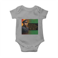 Marcus Garvey Pan African Flag Baby Onesie A People Without Knowledge Of Their Past Quote