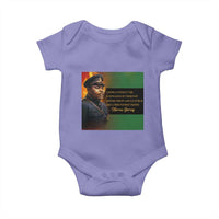 Marcus Garvey Pan African Flag Baby Onesie A People Without Knowledge Of Their Past Quote