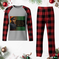 Marcus Garvey Pan African Flag Plaid Pajama Set A People Without Knowledge Of Their Past Quote