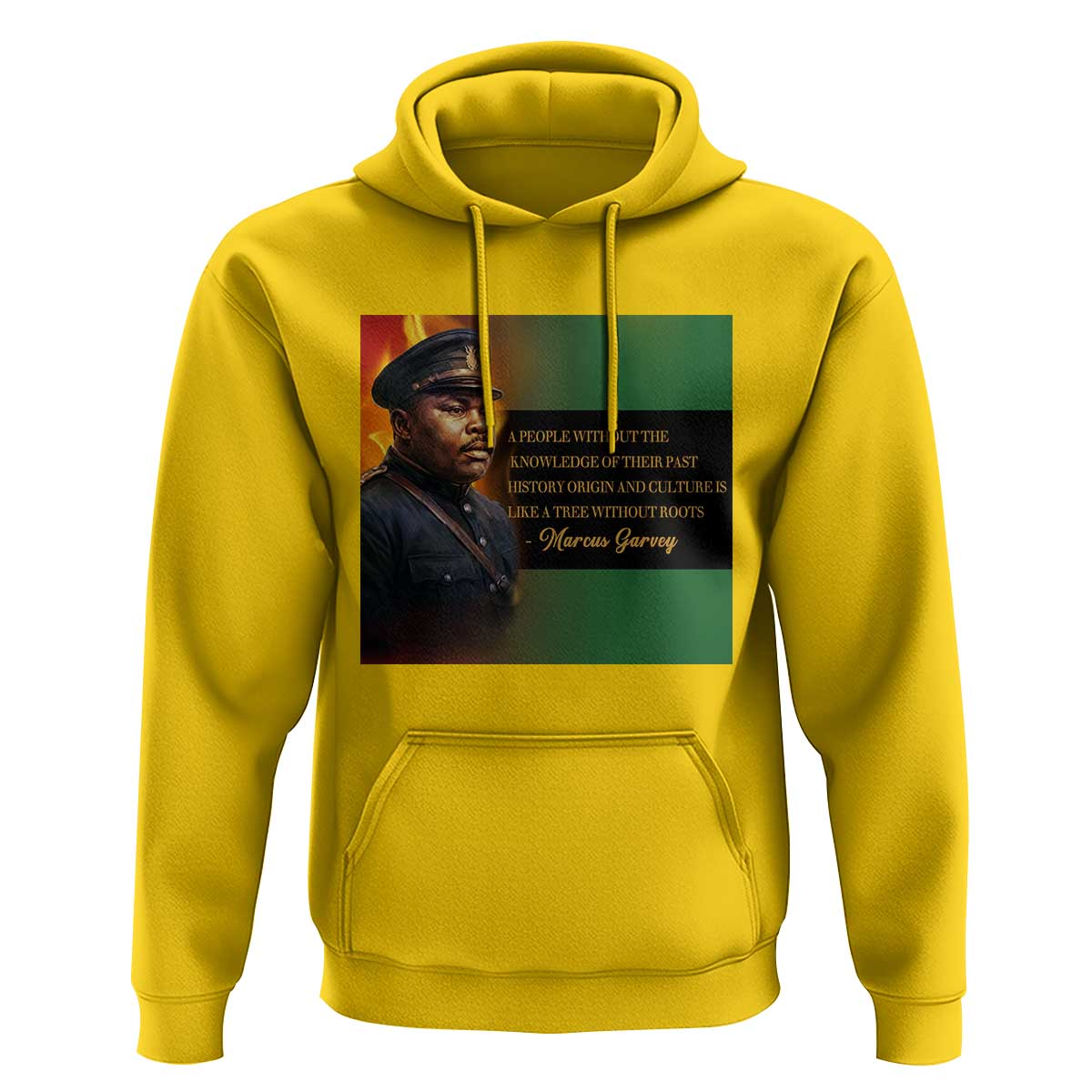 Marcus Garvey Pan African Flag Hoodie A People Without Knowledge Of Their Past Quote