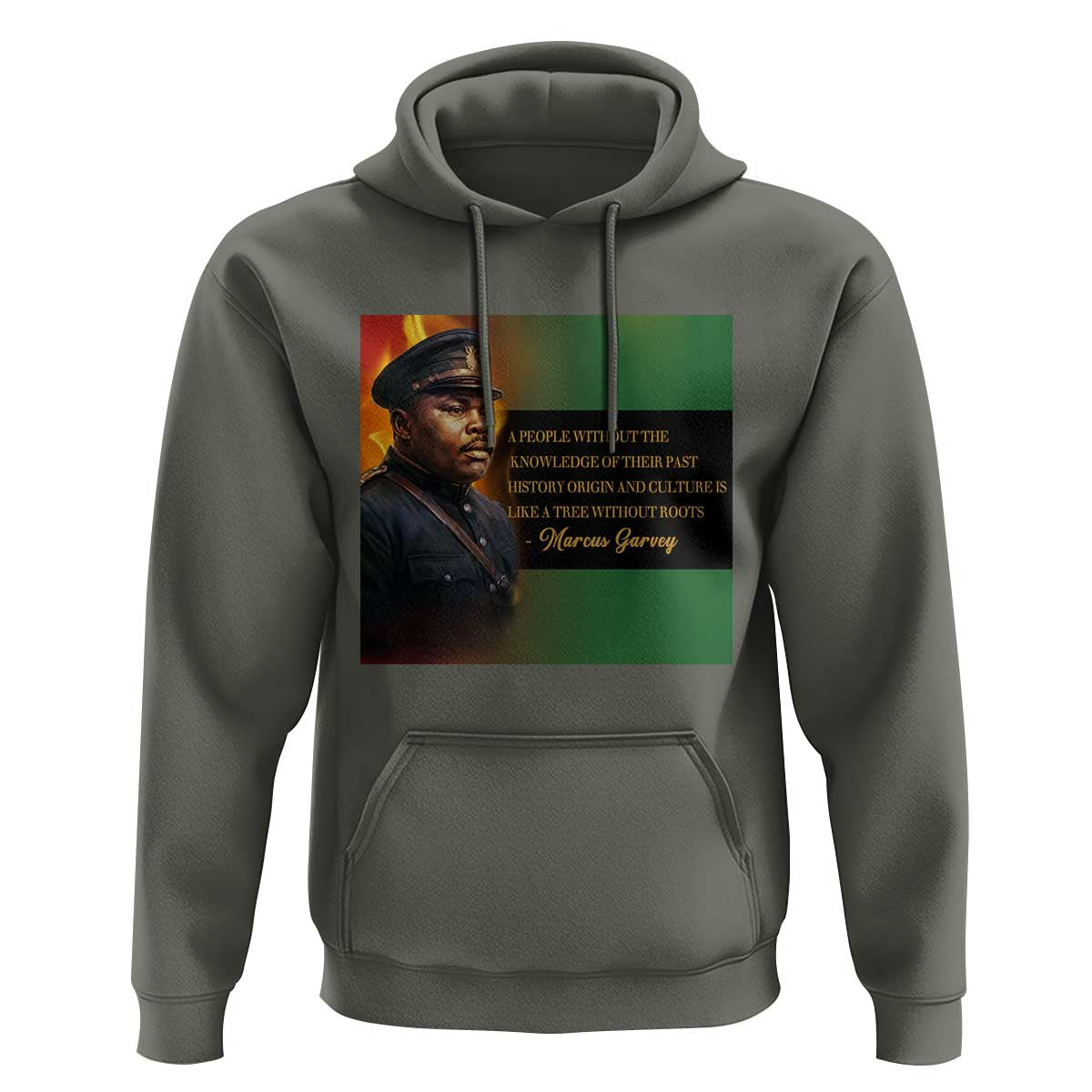 Marcus Garvey Pan African Flag Hoodie A People Without Knowledge Of Their Past Quote