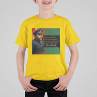 Marcus Garvey Pan African Flag T Shirt For Kid A People Without Knowledge Of Their Past Quote