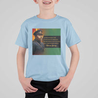 Marcus Garvey Pan African Flag T Shirt For Kid A People Without Knowledge Of Their Past Quote