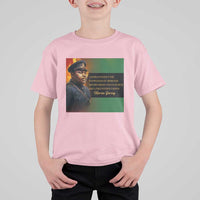 Marcus Garvey Pan African Flag T Shirt For Kid A People Without Knowledge Of Their Past Quote