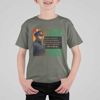 Marcus Garvey Pan African Flag T Shirt For Kid A People Without Knowledge Of Their Past Quote