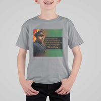 Marcus Garvey Pan African Flag T Shirt For Kid A People Without Knowledge Of Their Past Quote