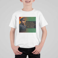 Marcus Garvey Pan African Flag T Shirt For Kid A People Without Knowledge Of Their Past Quote