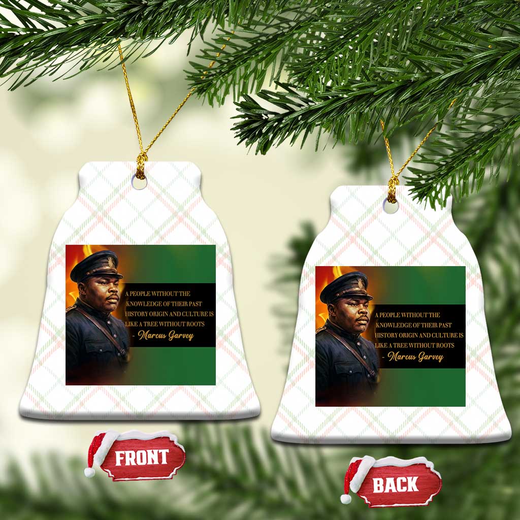 Marcus Garvey Pan African Flag Ceramic Ornament A People Without Knowledge Of Their Past Quote