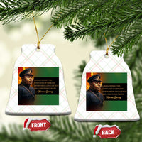 Marcus Garvey Pan African Flag Ceramic Ornament A People Without Knowledge Of Their Past Quote