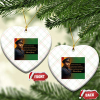Marcus Garvey Pan African Flag Ceramic Ornament A People Without Knowledge Of Their Past Quote