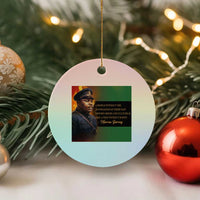 Marcus Garvey Pan African Flag Ceramic Ornament A People Without Knowledge Of Their Past Quote