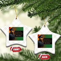 Marcus Garvey Pan African Flag Ceramic Ornament A People Without Knowledge Of Their Past Quote