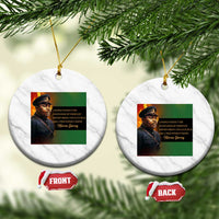 Marcus Garvey Pan African Flag Ceramic Ornament A People Without Knowledge Of Their Past Quote