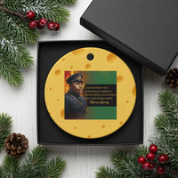 Marcus Garvey Pan African Flag Ceramic Ornament A People Without Knowledge Of Their Past Quote