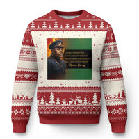 Marcus Garvey Pan African Flag Ugly Christmas Sweater A People Without Knowledge Of Their Past Quote