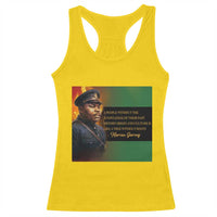 Marcus Garvey Pan African Flag Racerback Tank Top A People Without Knowledge Of Their Past Quote