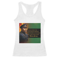 Marcus Garvey Pan African Flag Racerback Tank Top A People Without Knowledge Of Their Past Quote