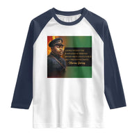 Marcus Garvey Pan African Flag Raglan Shirt A People Without Knowledge Of Their Past Quote
