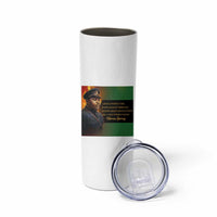 Marcus Garvey Pan African Flag Skinny Tumbler A People Without Knowledge Of Their Past Quote