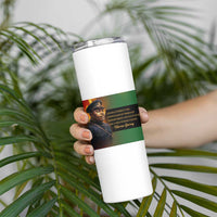 Marcus Garvey Pan African Flag Skinny Tumbler A People Without Knowledge Of Their Past Quote