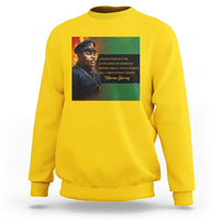 Marcus Garvey Pan African Flag Sweatshirt A People Without Knowledge Of Their Past Quote