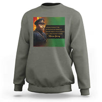 Marcus Garvey Pan African Flag Sweatshirt A People Without Knowledge Of Their Past Quote