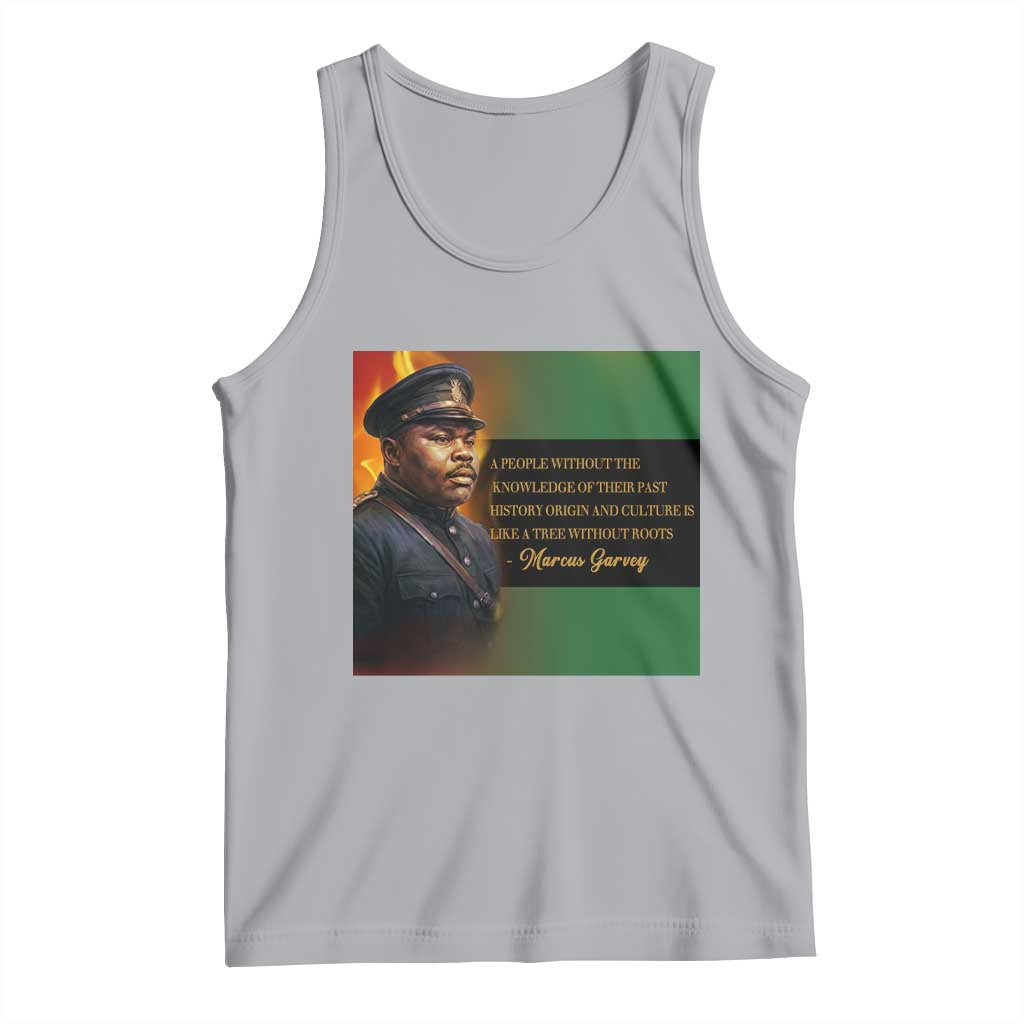 Marcus Garvey Pan African Flag Tank Top A People Without Knowledge Of Their Past Quote