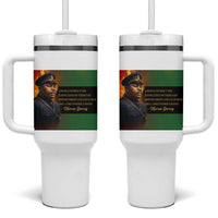 Marcus Garvey Pan African Flag Tumbler With Handle A People Without Knowledge Of Their Past Quote
