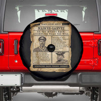 Vintage Newspaper Marcus Garvey Spare Tire Cover Up You Mighty Race Quote