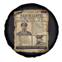 Vintage Newspaper Marcus Garvey Spare Tire Cover Up You Mighty Race Quote