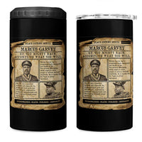 Vintage Newspaper Marcus Garvey 4 in 1 Can Cooler Tumbler Up You Mighty Race Quote