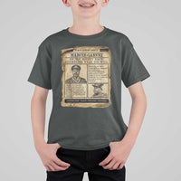 Vintage Newspaper Marcus Garvey T Shirt For Kid Up You Mighty Race Quote