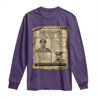 Vintage Newspaper Marcus Garvey Long Sleeve Shirt Up You Mighty Race Quote
