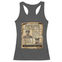 Vintage Newspaper Marcus Garvey Racerback Tank Top Up You Mighty Race Quote