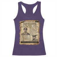 Vintage Newspaper Marcus Garvey Racerback Tank Top Up You Mighty Race Quote
