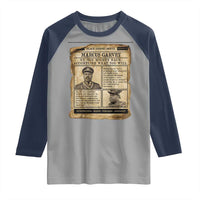 Vintage Newspaper Marcus Garvey Raglan Shirt Up You Mighty Race Quote