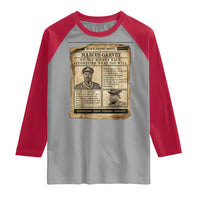 Vintage Newspaper Marcus Garvey Raglan Shirt Up You Mighty Race Quote