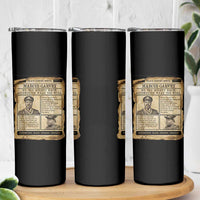 Vintage Newspaper Marcus Garvey Skinny Tumbler Up You Mighty Race Quote