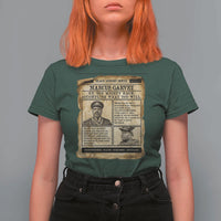 Vintage Newspaper Marcus Garvey T Shirt For Women Up You Mighty Race Quote