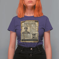 Vintage Newspaper Marcus Garvey T Shirt For Women Up You Mighty Race Quote