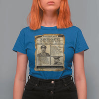 Vintage Newspaper Marcus Garvey T Shirt For Women Up You Mighty Race Quote