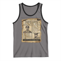 Vintage Newspaper Marcus Garvey Tank Top Up You Mighty Race Quote