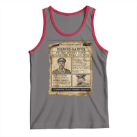 Vintage Newspaper Marcus Garvey Tank Top Up You Mighty Race Quote