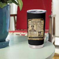 Vintage Newspaper Marcus Garvey Tumbler Cup Up You Mighty Race Quote