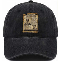 Vintage Newspaper Marcus Garvey Washed Cotton Baseball Cap Up You Mighty Race Quote