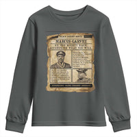 Vintage Newspaper Marcus Garvey Youth Sweatshirt Up You Mighty Race Quote